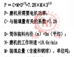 球磨機(jī)額定動(dòng)力力矩的計(jì)算